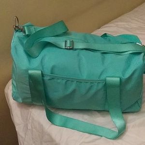 Teal duffle bag